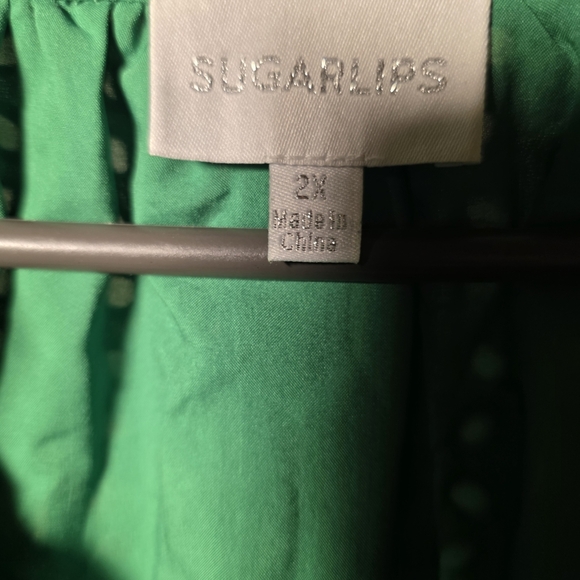 Sugarlips Vibrant Green Dress 2x - Picture 4 of 5